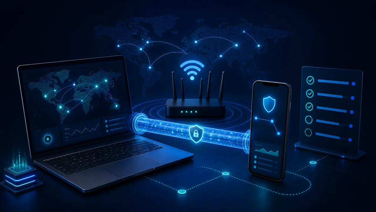 Clash系统代理与 DNS 检查步骤示意图